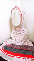 Röd Nyanserad Lycra Hijab