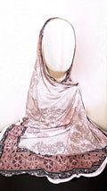 Rosa Blommig Lycra Hijab