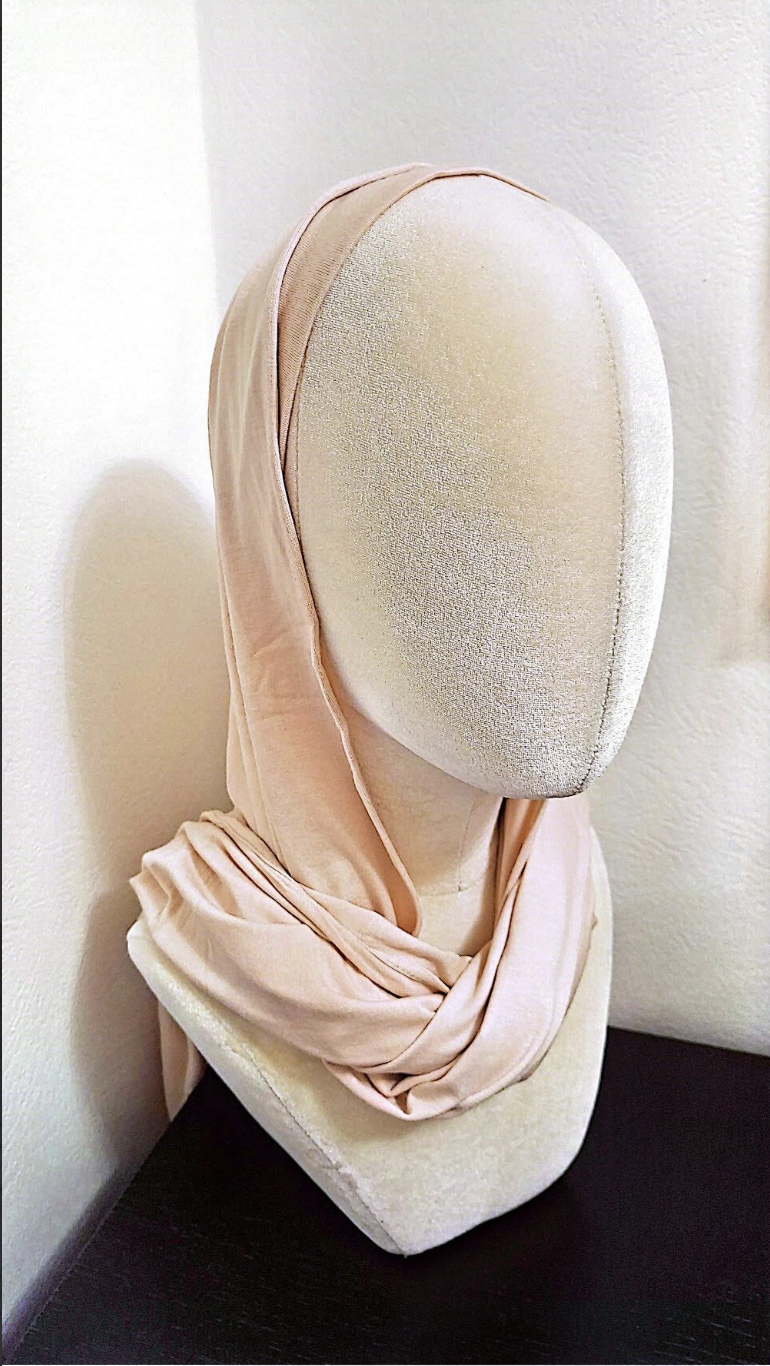 Pastellrosa Kuwait Hijab (Två Delar)