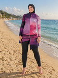 Stilren burkini lila – 3 delar