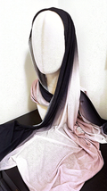 Svart & Puderrosa Luminere Hijab