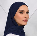 Marinblå ICA Cap Scarf
