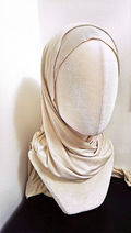 Beige Kuwait Hijab (Två Delar)