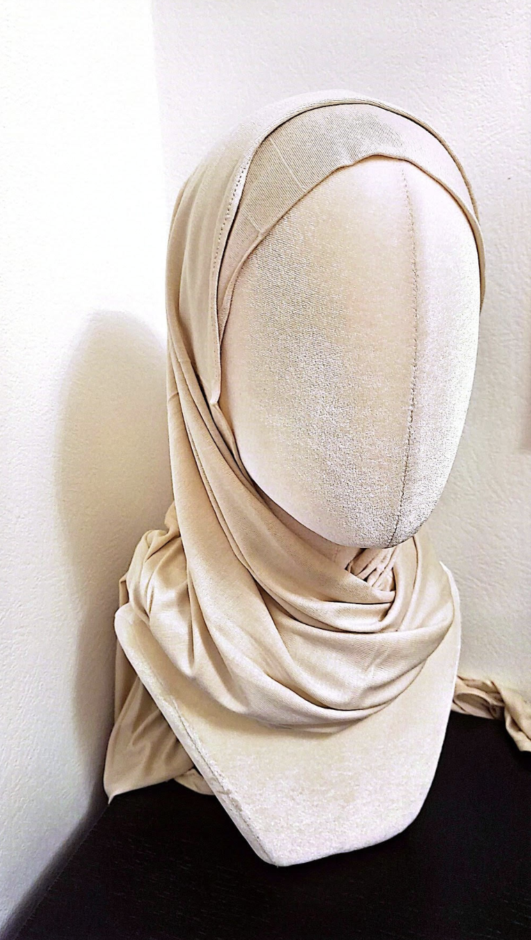 Beige Kuwait Hijab (Två Delar)