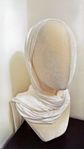 Vit Kuwait Hijab (Två Delar)