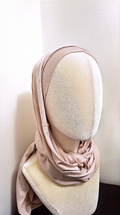 Ljusrosa Kuwait Hijab (Två Delar)