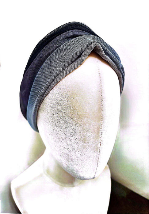 Grå Tonig Turban
