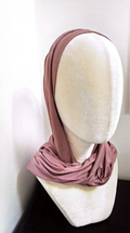 Mörkrosa Kuwait Hijab (Två Delar)