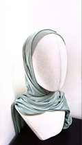 Olivgrön Kuwait Hijab (Två Delar)