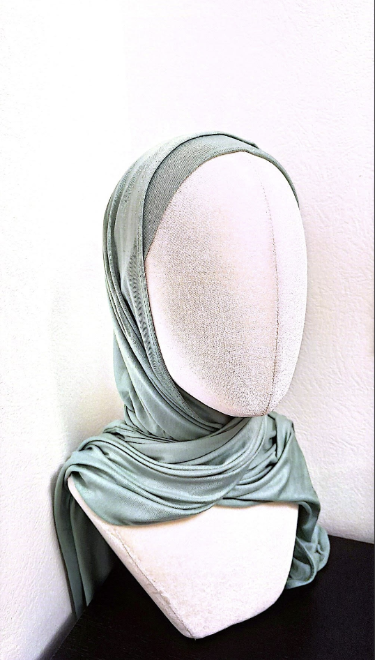 Olivgrön Kuwait Hijab (Två Delar)