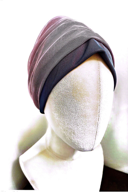 Rosa & Grå Turban