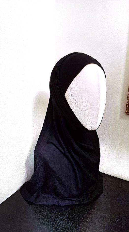 Svart Al Amira Hijab